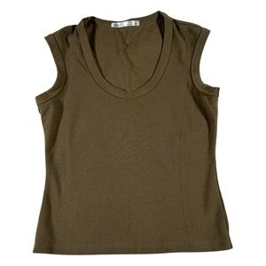 Vintage Y2K Talula Olive Green Scoop Neck Tank Top